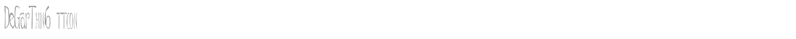 DeGarThin6 font preview